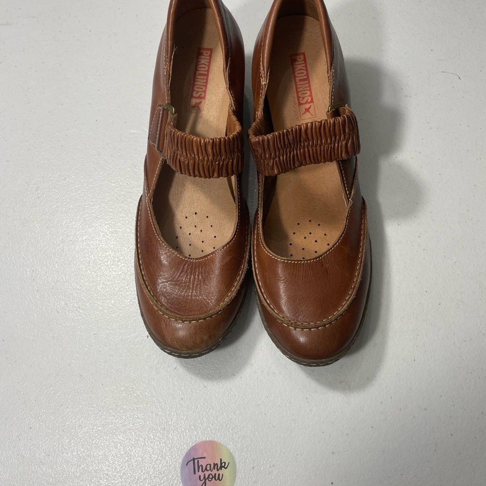 PIKOLINOS Brown  Maryjane Shoes Size 39 for Women SB-35